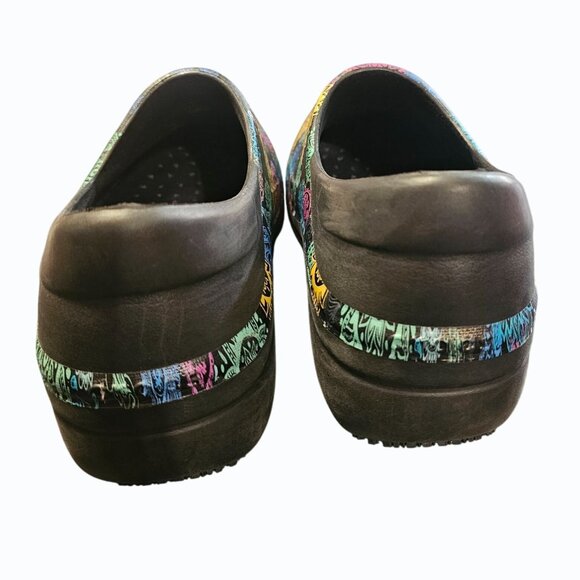 Crocs Dual Comfort Neria Pro II Paisley Print Women’s Nurse Clogs Sz. 9 Non-slip - Picture 7 of 14